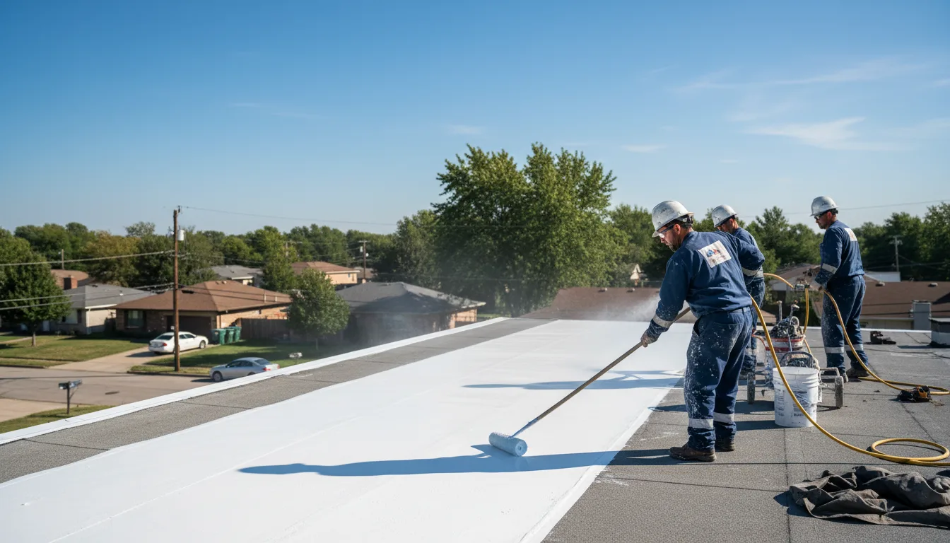Commercial roof coating in Greensboro Bend, VT near me